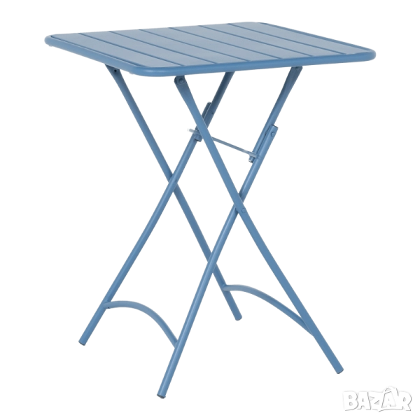 Сгъваема  маса градина син цвят , снимка 1