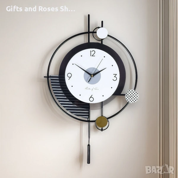 Нов модел стенен часовник - метал и пластмаса, снимка 1