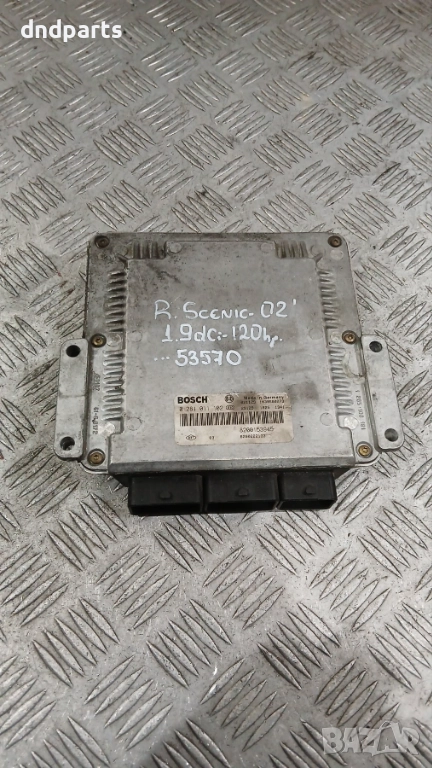 Компютър Renault Scenic 1.9DCi 120hp 2002г. 0281011102 8200153945, снимка 1