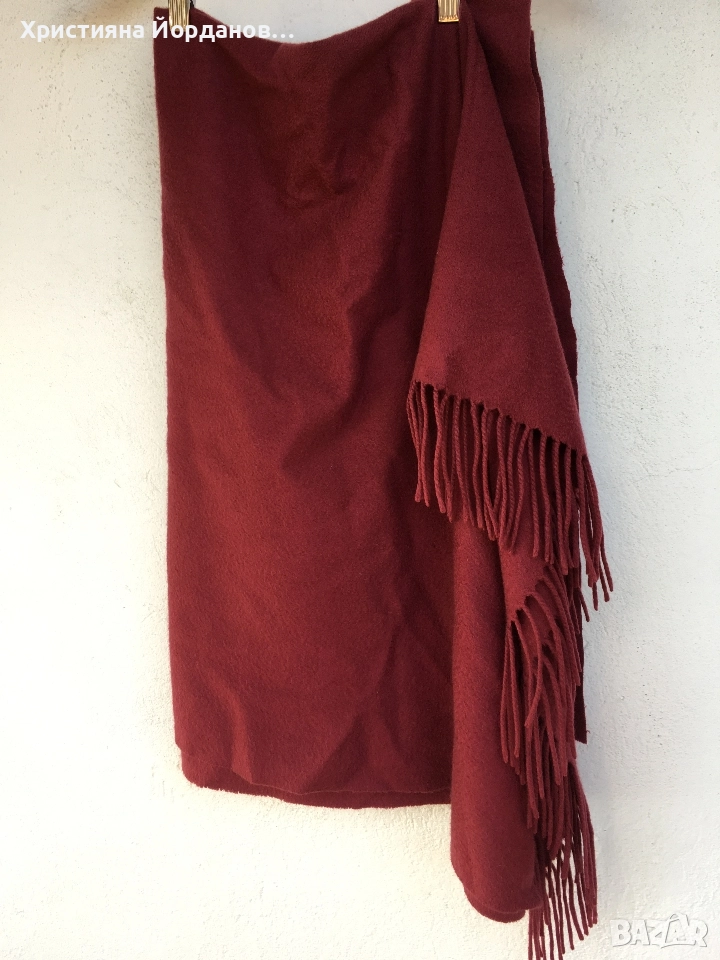 Малко 100% кашмирено одеалце  + калъфче, снимка 1