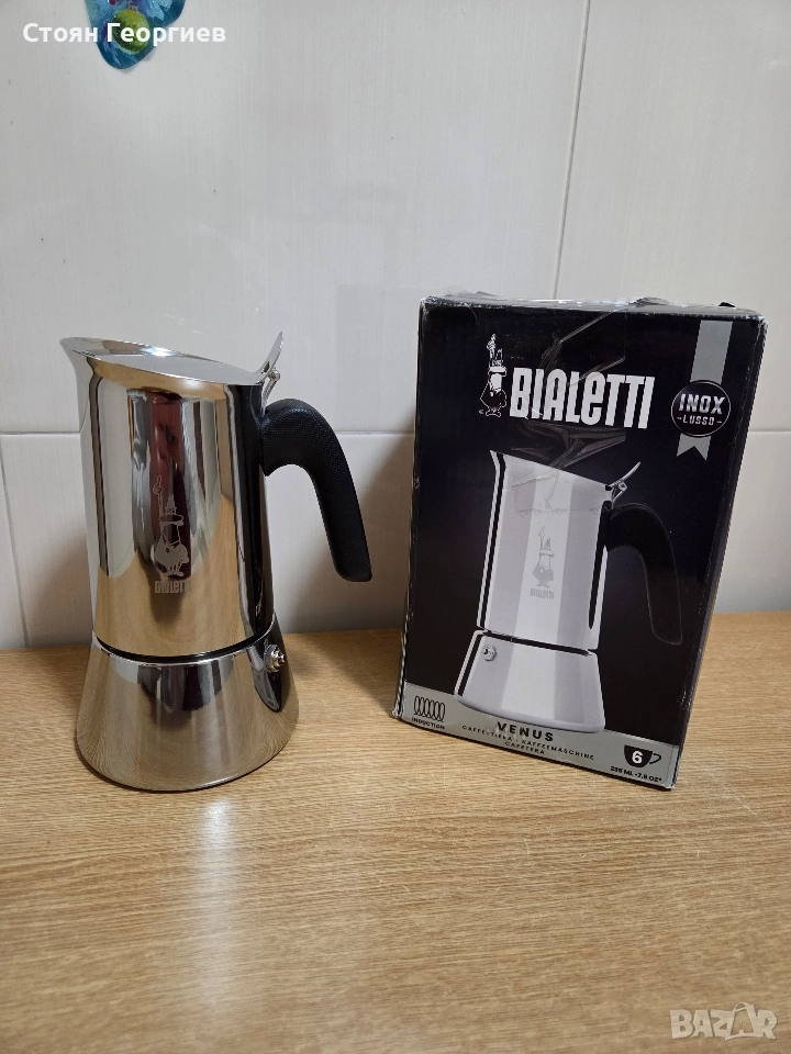Чисто нова Кафеварка New Venus Bialetti 6 чаши индукционна , снимка 1