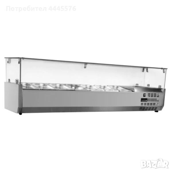 Професионална хладилна витрина за съставки и гарнитури, снимка 1