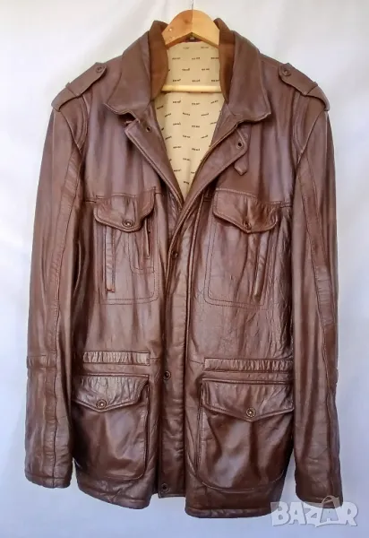 Мъжка стилна от естествена кожа шуба  спортно елегантна., снимка 1