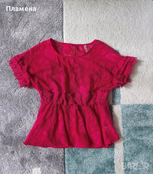 Дамска розова блуза, снимка 1