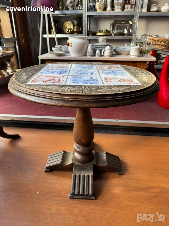старинна кръгла маса, снимка 1