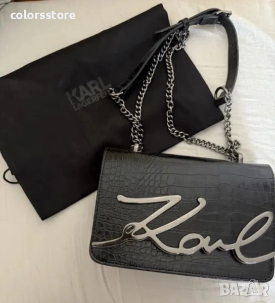 Дамска Черна чанта Karl Lagerfeld/SG124p, снимка 1
