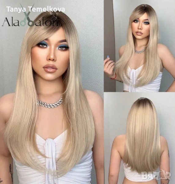 Руса перука с бретон, снимка 1