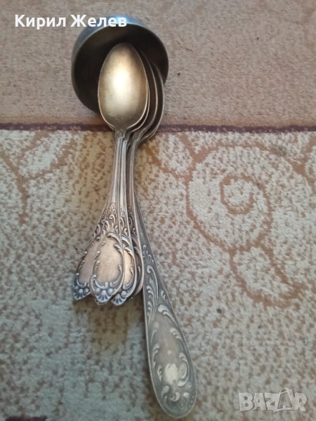 Посребрени прибори  лъжици и черпак  26318, снимка 1
