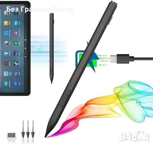 Нов Магнитен Stylus Pen за Chromebook, Google Pixel Tablet, Fire Max 11 Писалка таблет, снимка 1