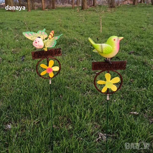 3619 Декорация за градина Въртележка с табелка Welcome, снимка 1