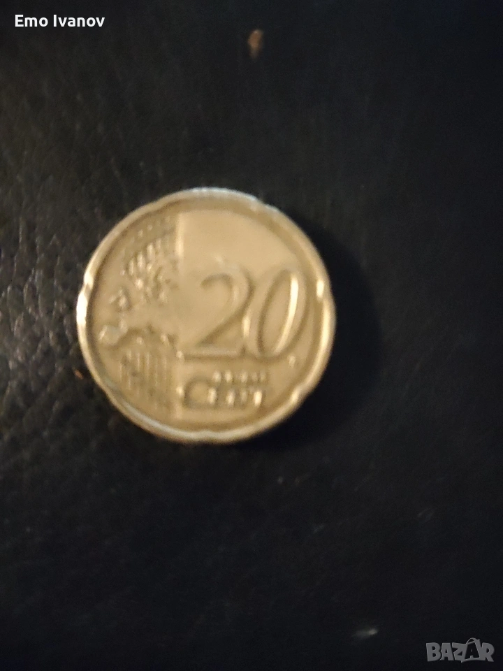 Chipre 20 céntimos 2008 Barco de Kyrenia, снимка 1