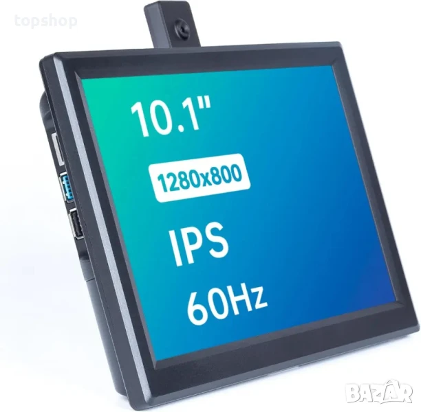 НОВ SunFounder 10.1" за Raspberry Pi IPS HD 1280x800, КАМЕРА високоговорители 5.1V/5A..., снимка 1