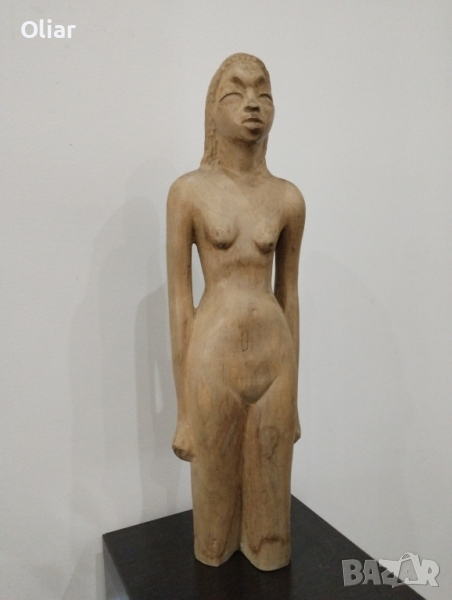Статуетка от дърво. Женска фигура. , снимка 1