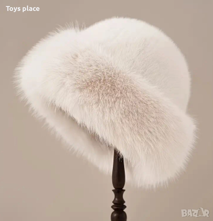 Разкошна пухкава шапка и пухкави ръкавици в различни цветове , снимка 1