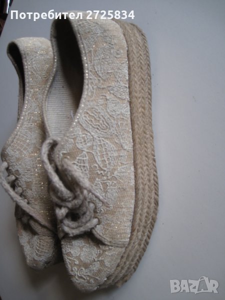 Еспадрили на платформа, 38, снимка 1