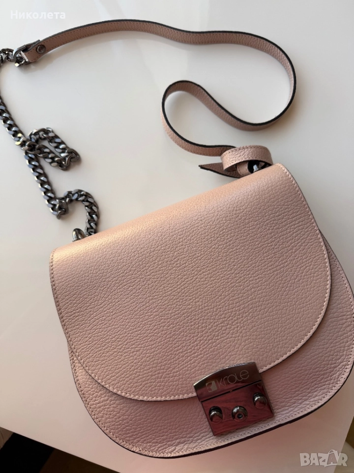 Дамска чанта от естествена кожа, снимка 1