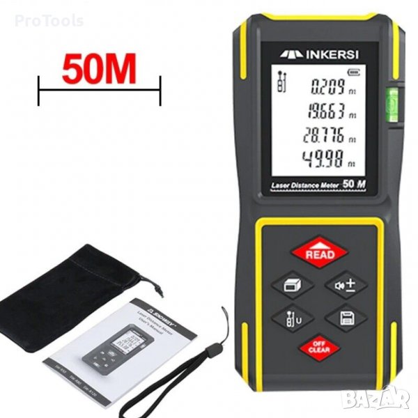 ПРОМО! Нова 6 в 1 Лазерна Ролетка до 50 метра , снимка 1