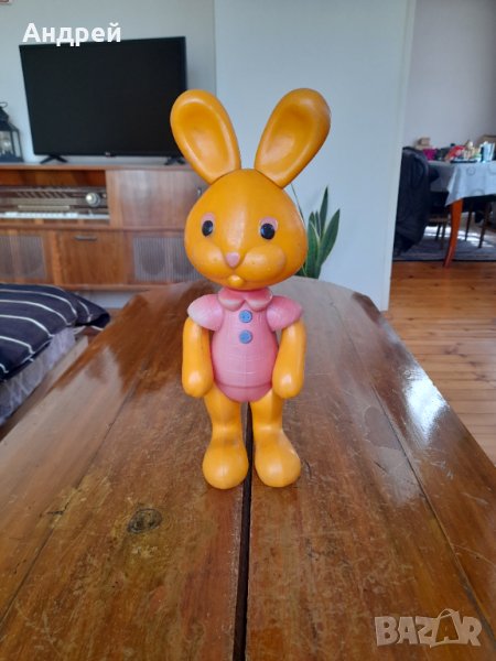 Стара играчка заек #5, снимка 1