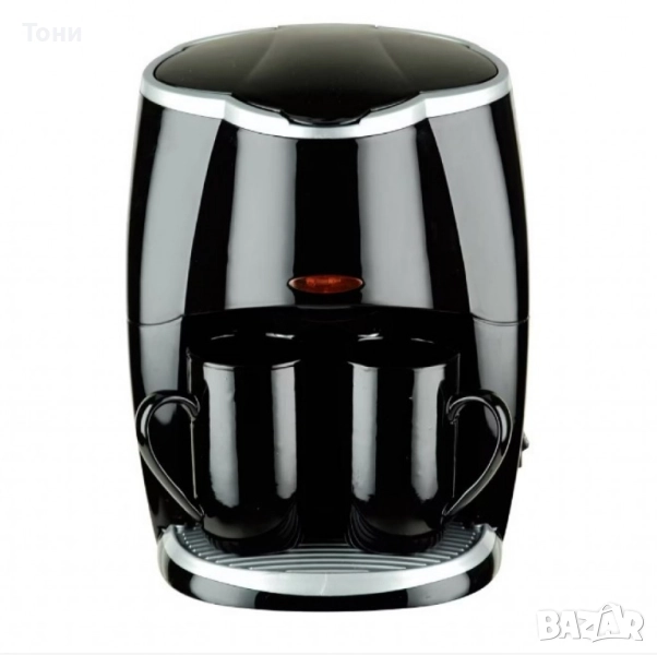 Кафеварка Rosberg 450W с две чаши , снимка 1
