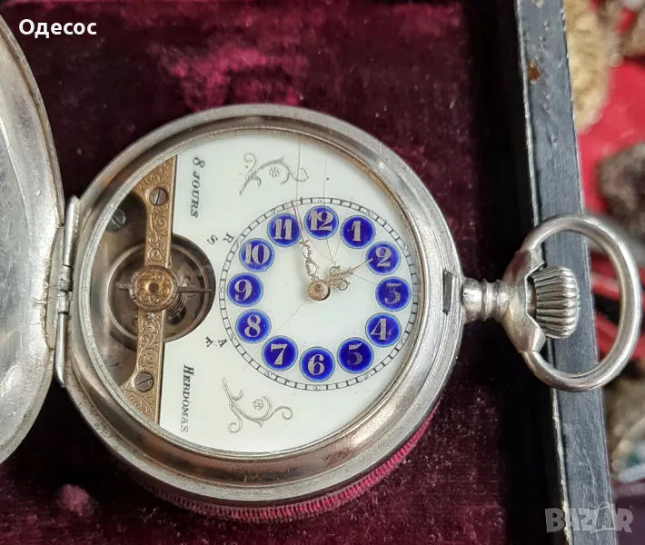 Швейцарски джобен часовник Hebdomas, снимка 1