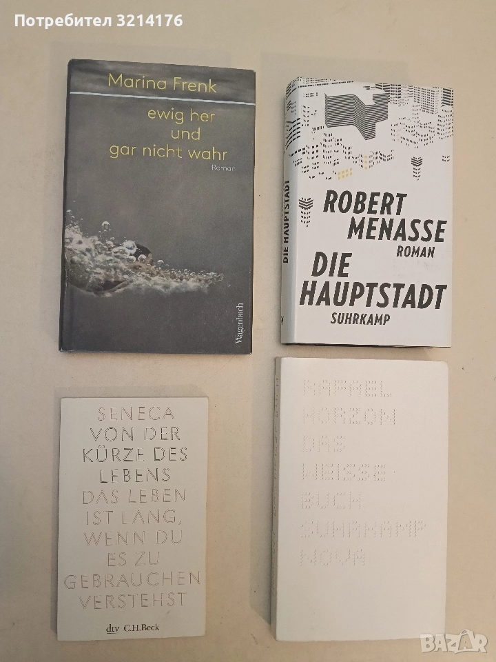 НОВА! ewig her und gar nicht wahr: Roman -  Marina Frenk, снимка 1