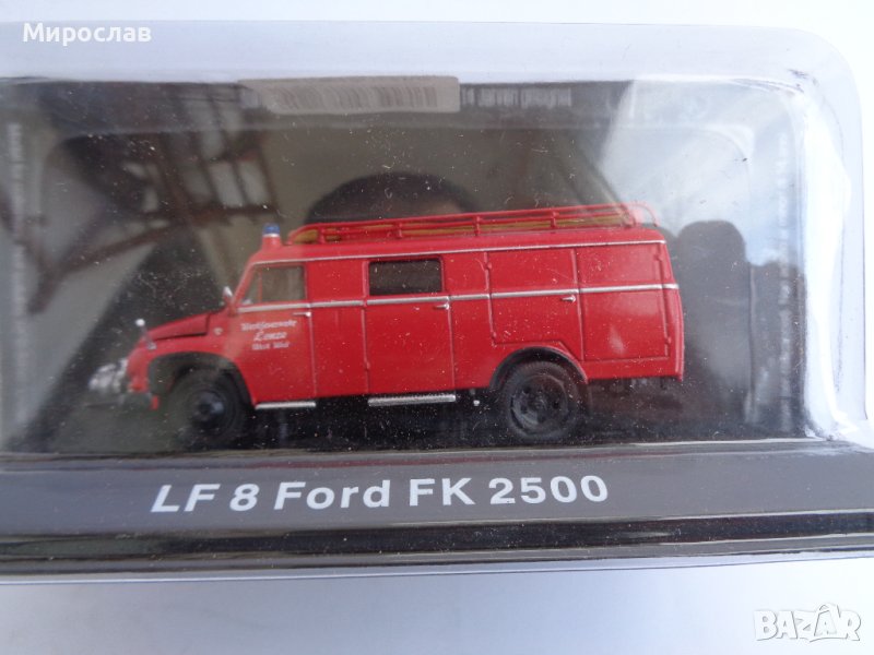 DeAgostini 1:72 FORD FK ПОЖАРНА МОДЕЛ ИГРАЧКА КАМИОН, снимка 1