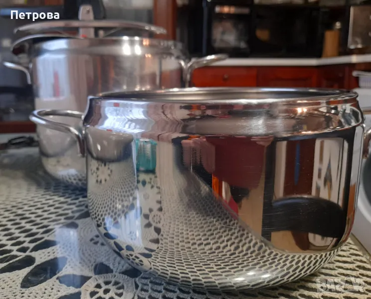 Комплект тенджери под налягане Sicura е rapida inox, снимка 1