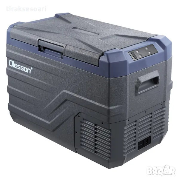 Olesson 35L Портативен хладилник с фризер 12V 24V 220V Хладилна кутия, снимка 1
