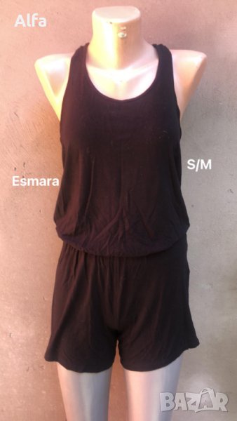 черен, къс гащеризон, снимка 1