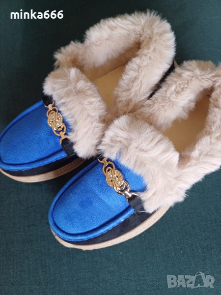 Мокасини с пух., снимка 1