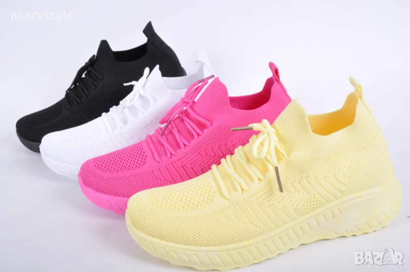 NEW! Текстилни дамски маратонки - Четири цвята, снимка 1