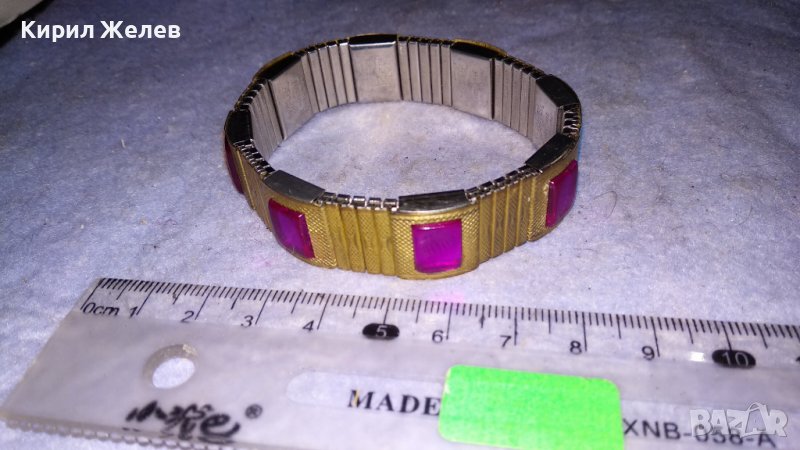 СТАРА МАРКОВА - ЛУНЕН ТИГЪР РАЗТЕГЛИВА МАГНИТНА ВИНТИДЖ ГРИВНА ПРАВЕНА в ЯПОНИЯ с МАРКИРОВКИ 34298, снимка 1