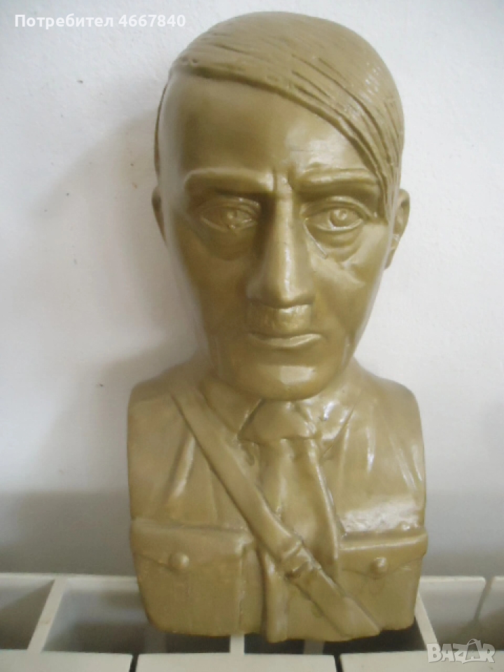 хитлер бюст керамика., снимка 1