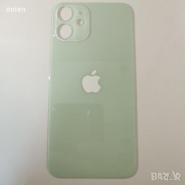 Заден капак, панел стъкло за iPhone 12 Mini / Зелен, снимка 1