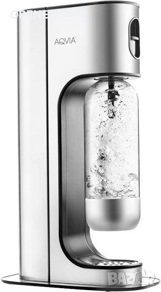 Машина за газирана вода - Aqvia Exclusive Water Carbonator with Polished Stainless Steel Housing Inc, снимка 1