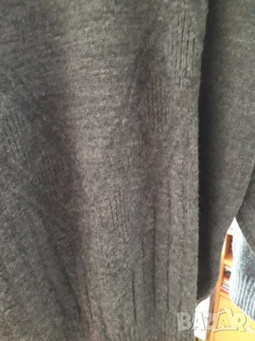Нов мъжки пуловер шпиц тъмносив размер L-XL, снимка 5 - Пуловери - 29907674