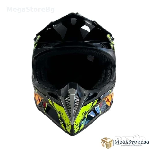 Кросова каска 188 - размер M - Black/Yellow, снимка 5 - Аксесоари и консумативи - 50527188