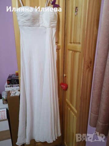 Дълга бяла рокля, снимка 2 - Рокли - 31699429