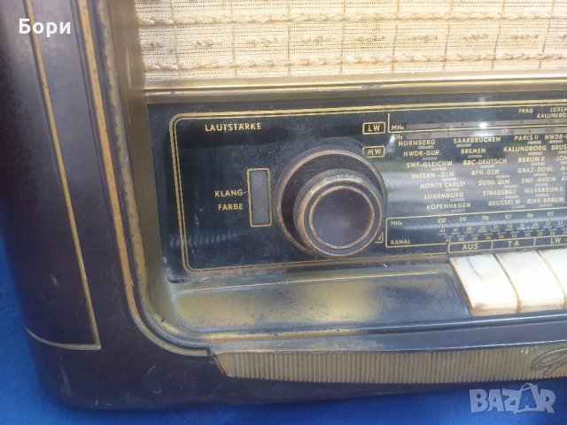 GRUNDIG 1055W/3D  1955г  Радио, снимка 7 - Радиокасетофони, транзистори - 29515915