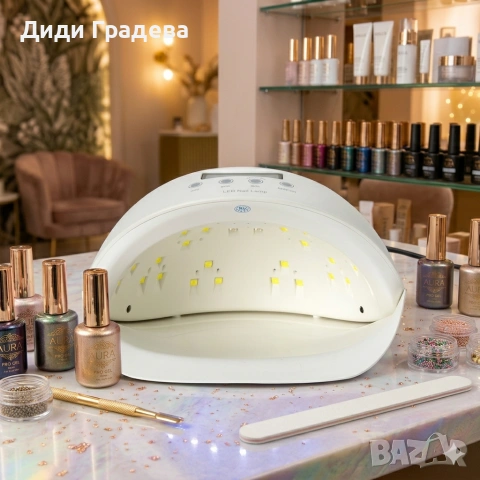 Професионална UV лампа 50 W двуцветна светодиодна лампа за нокти Gel Polish Lampa Nail Auto Timer, снимка 3 - Други - 54012336