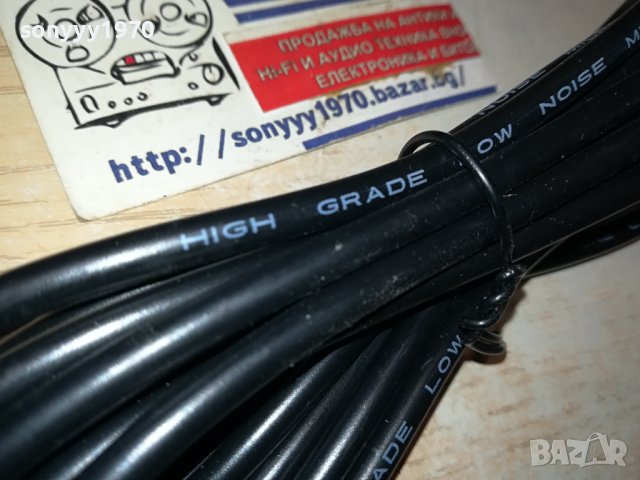 КАБЕЛ МИКРОФОН-HIGH GRADE LOW NOISE 0911231608, снимка 2 - Микрофони - 42921952
