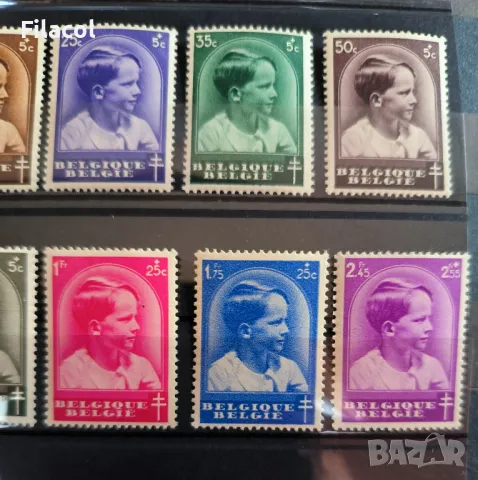 Белгия 1936 г. Борбата срещу туберкулозата пълна серия MNH, снимка 3 - Филателия - 50195742