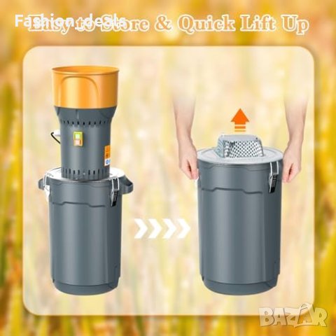 Нова голяма Електрическа мелница за зърно 50L: царевица, пшеница, ориз, соя и др., снимка 4 - Друга електроника - 42827119