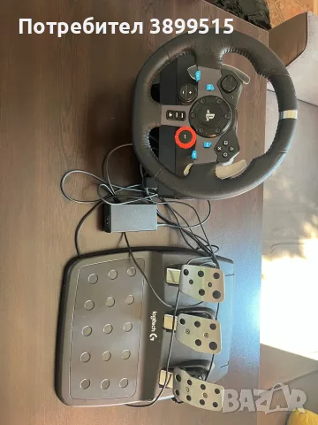 Волан с педали Logitech G29 Driving Force Racing, снимка 2 - Аксесоари - 55849531