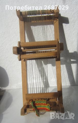 детски стан, стар дървен, дървено станче за тъкане - 6, снимка 5 - Други ценни предмети - 31489862