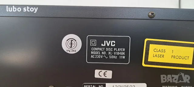 CD Player JVC XL-V184, снимка 5 - Ресийвъри, усилватели, смесителни пултове - 55736474