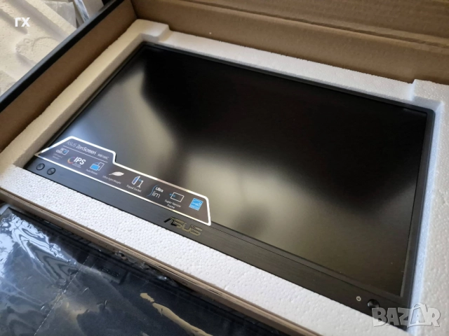  Монитор Asus MB166C ZenScreen, IPS, 15.6", 1920x1080, 5ms, USB, снимка 2 - Монитори - 52451705