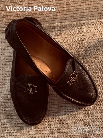 Маркови кожени мокасини-лоуфъри LAUREN RALPH LAUREN, снимка 4 - Дамски ежедневни обувки - 36981002