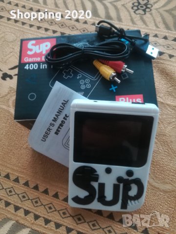 Sup Game Box преносима конзола с 400 ретро игри, бяла, снимка 7 - Друга електроника - 37430764