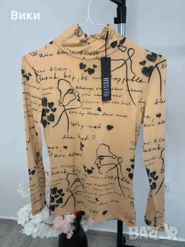 Alessa Алеса блуза в размер S, снимка 6 - Блузи с дълъг ръкав и пуловери - 51525232